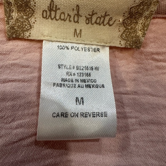 Altar's State Cropped Long Sleeve Top-Size Medium-Pink - Picture 3 of 6